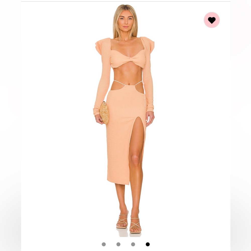 Lovers and friends in the moment shirt and midi skirt coordinated set small